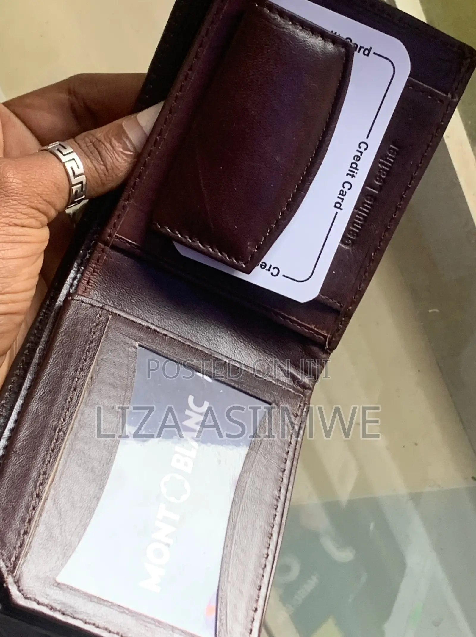 Brown Leather Mont Blanc Men's Bifold Wallet Presented in a Gift Box.