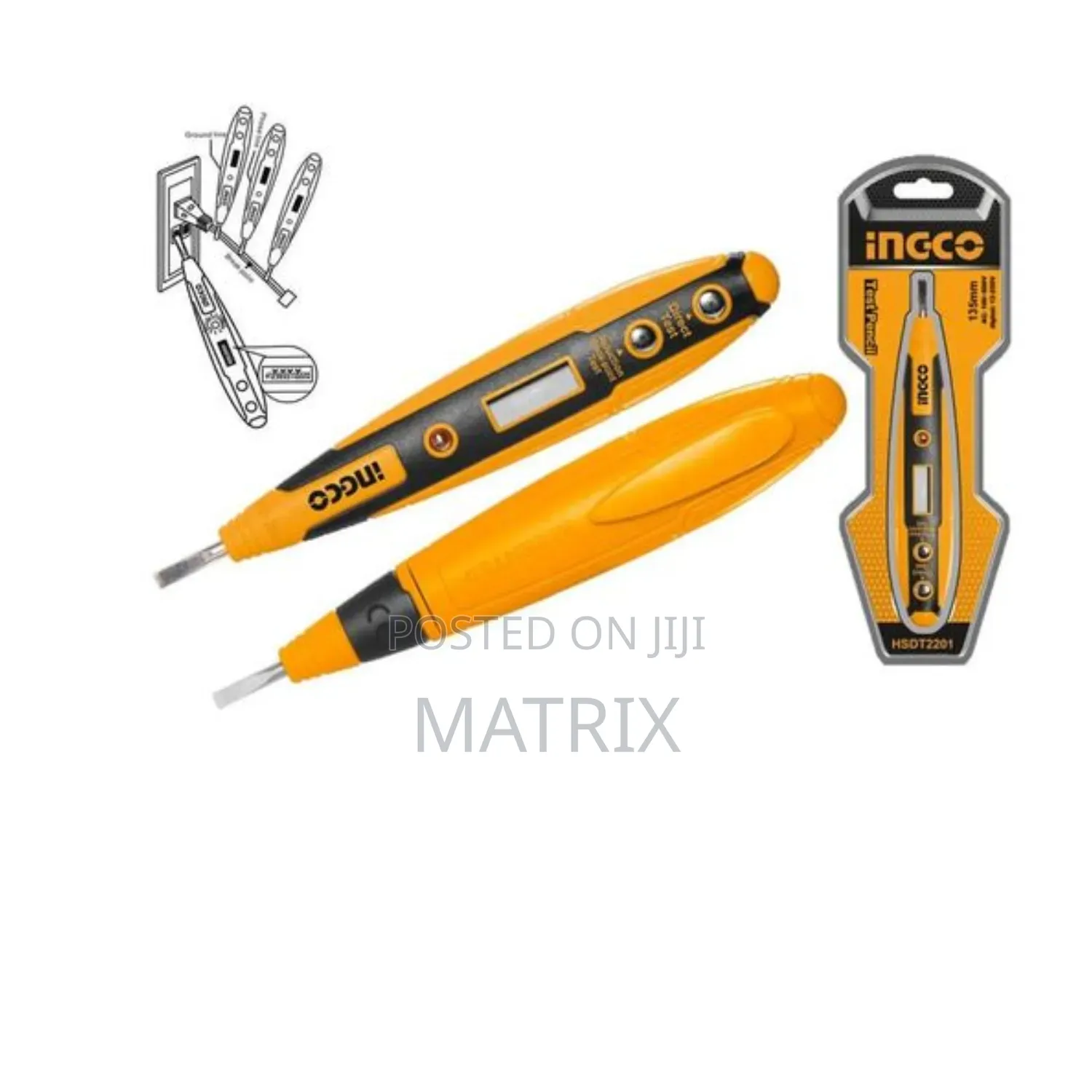 INGCO Digital Tester Pencil DC and AC Tester -HSDT2201