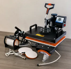 6-in-1 Combo Heat Press Machine – T-Shirt, Mug, Plate Cap Printing