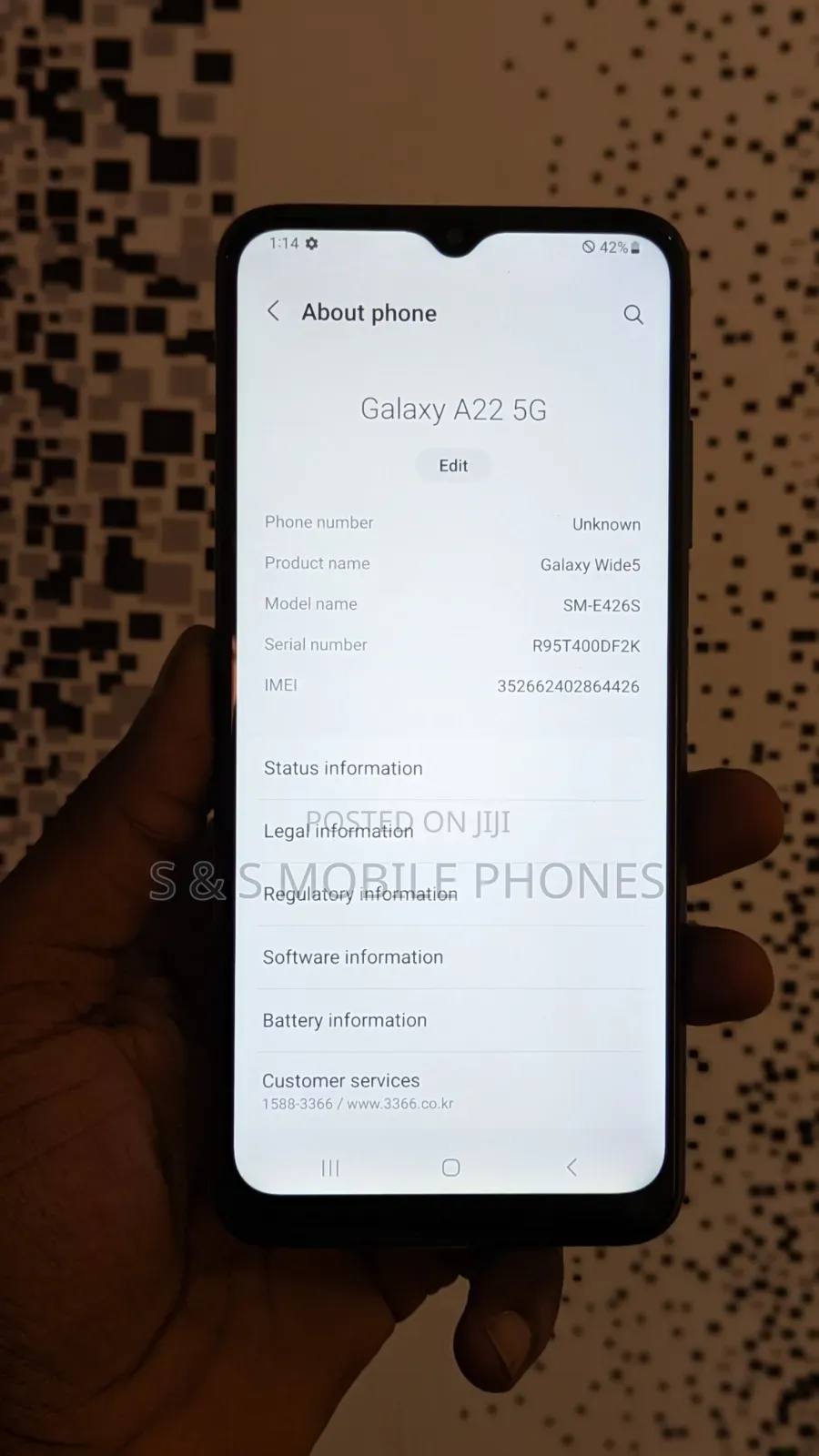 Samsung Galaxy A22 5G 128 GB Blue