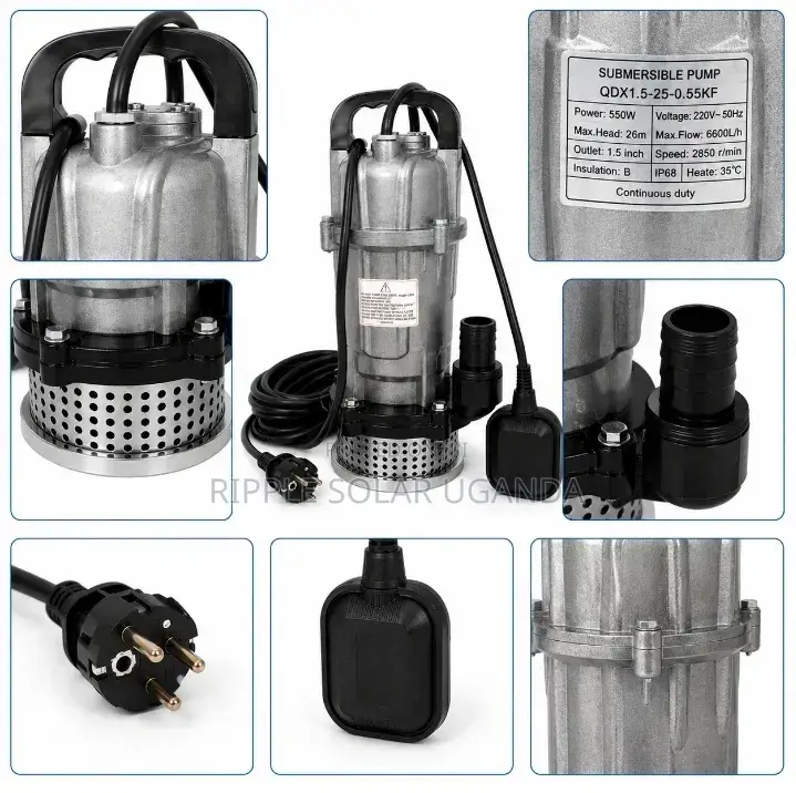 550w AC Submersible Water Pump 26m Head 6600l/H 220v