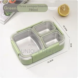 Stainless Steel Lunch Box 780ml | 3 Compartment