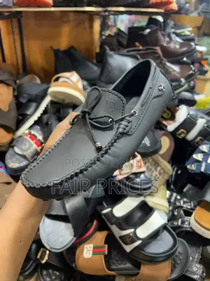 Men’s Black Leather Moccasins 40-45