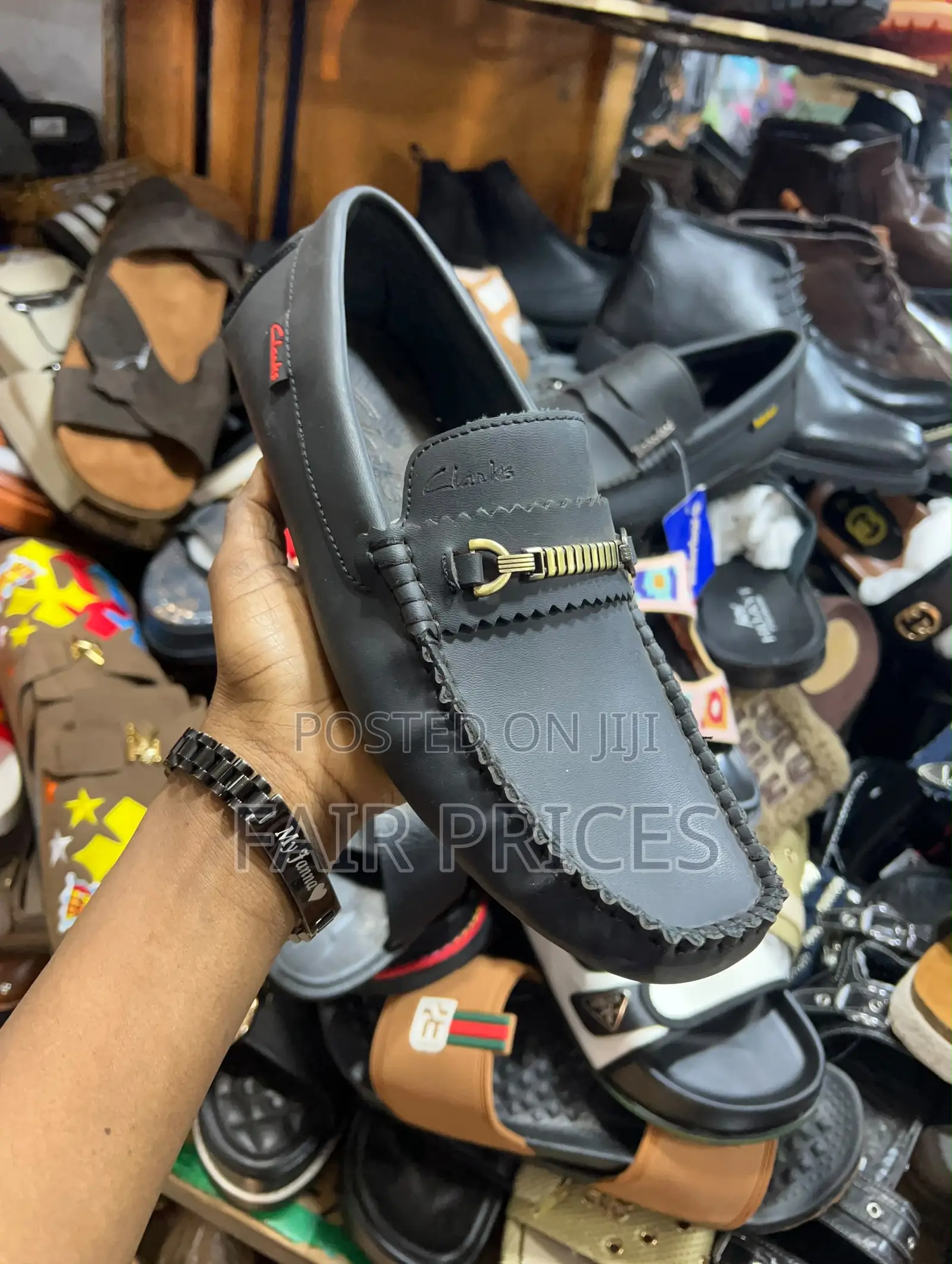 Men’s Black Leather Moccasins 40-45