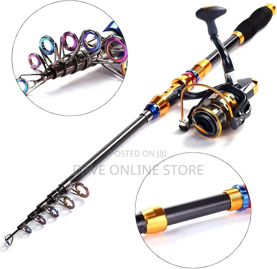 Complete Fishing Gear Kit With Rod Reel Hooks and Line