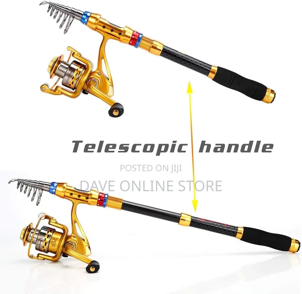 Complete Fishing Gear Kit With Rod Reel Hooks and Line