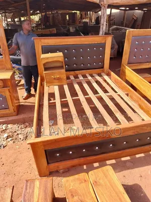 Wooden Bed Available for Sale