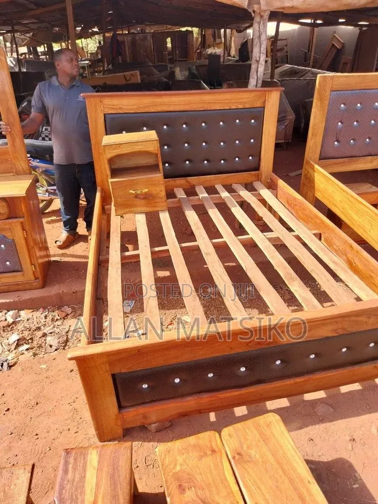 Wooden Bed Available for Sale