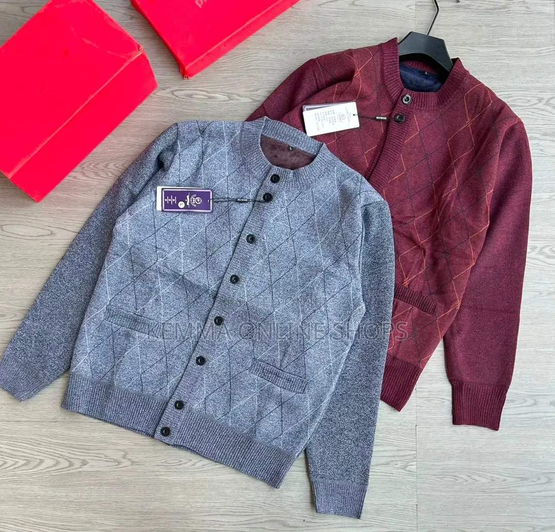 Vneck Button Closure Sweaters