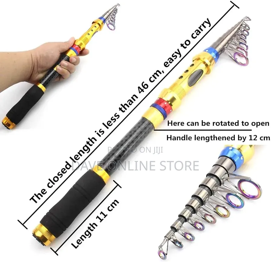 Fishing Rod Telescopic Fishing Only No Hook or Reel Included