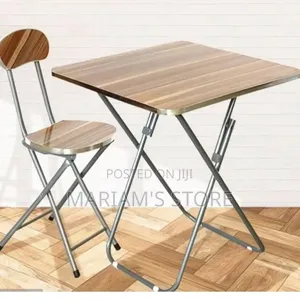3-Piece Foldable Bistro Set Features a Square Reading Table and 2]