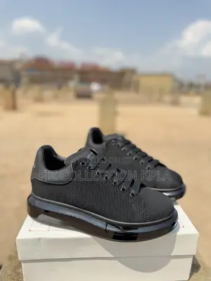 Alexander McQueen Oversized Black Neoprene Sneakers