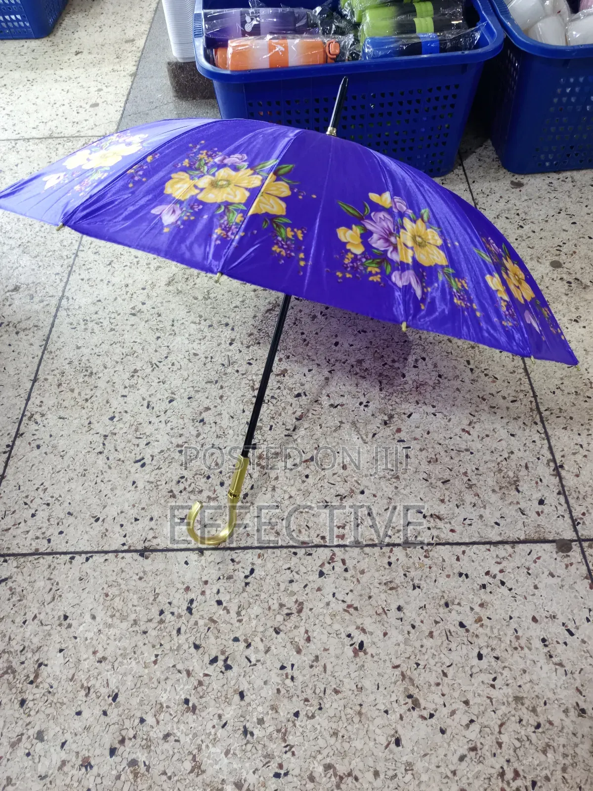 Floral Satin Umbrella