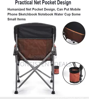 Outdoor Camping Chair for Adults Heavy Duty High Back Lawn Chair