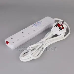 Power King 4 Way Power Extension With 3m Long Cable