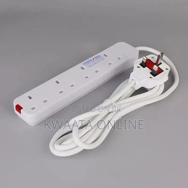 Power King 4 Way Power Extension With 3m Long Cable
