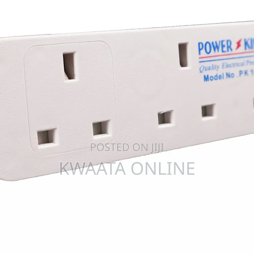 Power King 4 Way Power Extension With 3m Long Cable