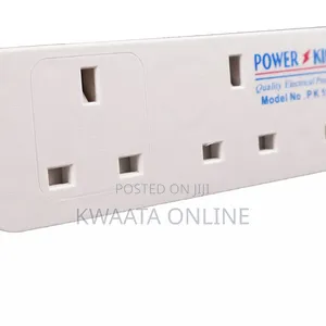 Power King 4 Way Power Extension With 3m Long Cable