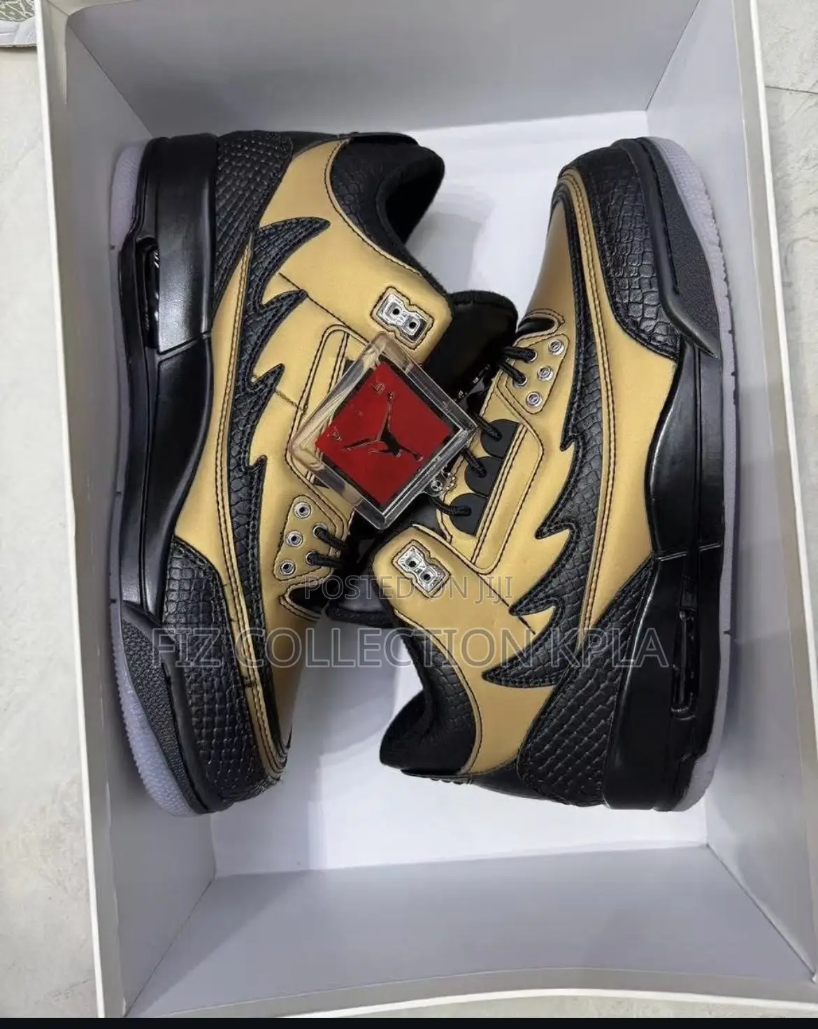 Nike Jordan 3 Retro Black Gold Casual Shoes