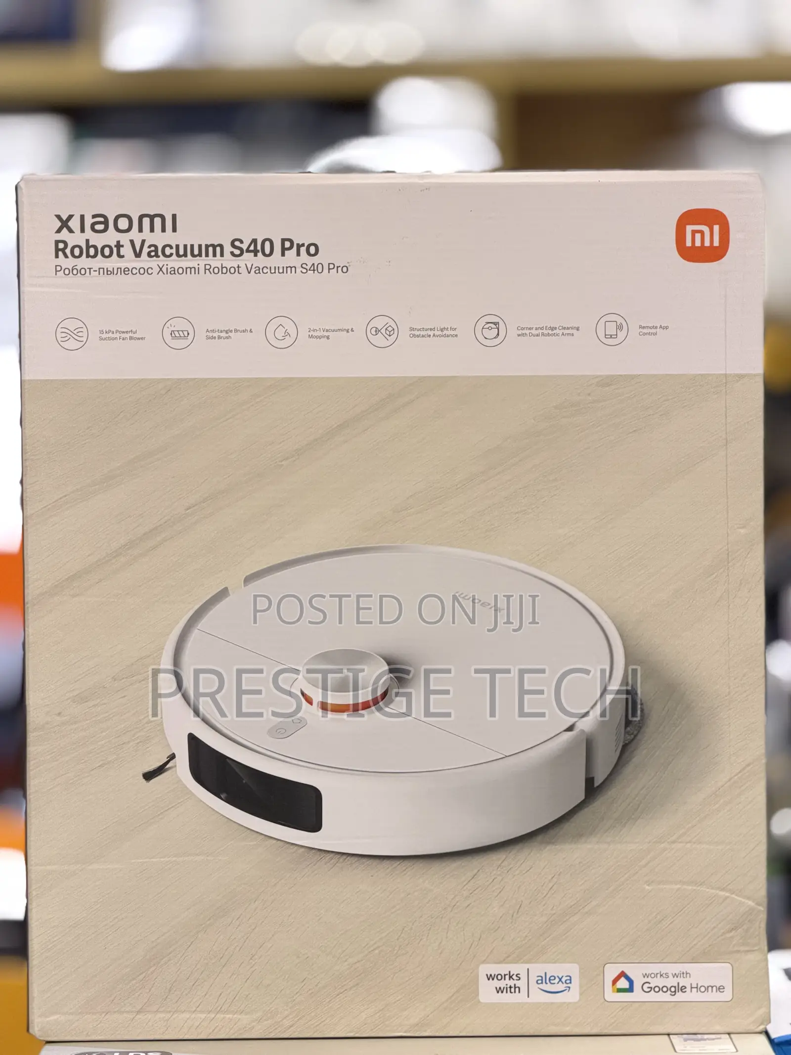 Xiaomi Robot Vacuum Cleaner S40 Pro Dual-Extending Arms LDS Navigation