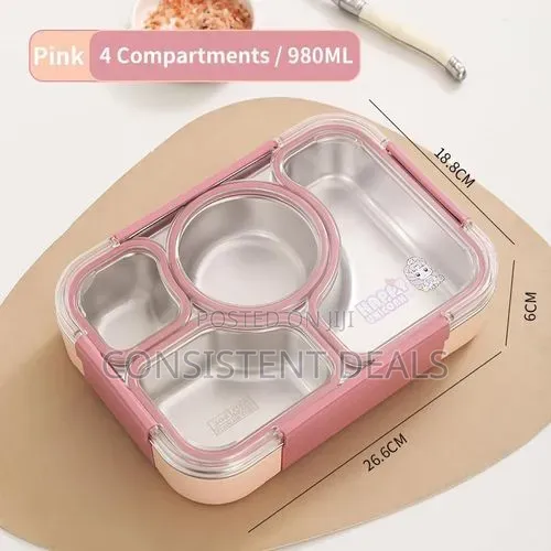 Lunch Box With Four Compartments