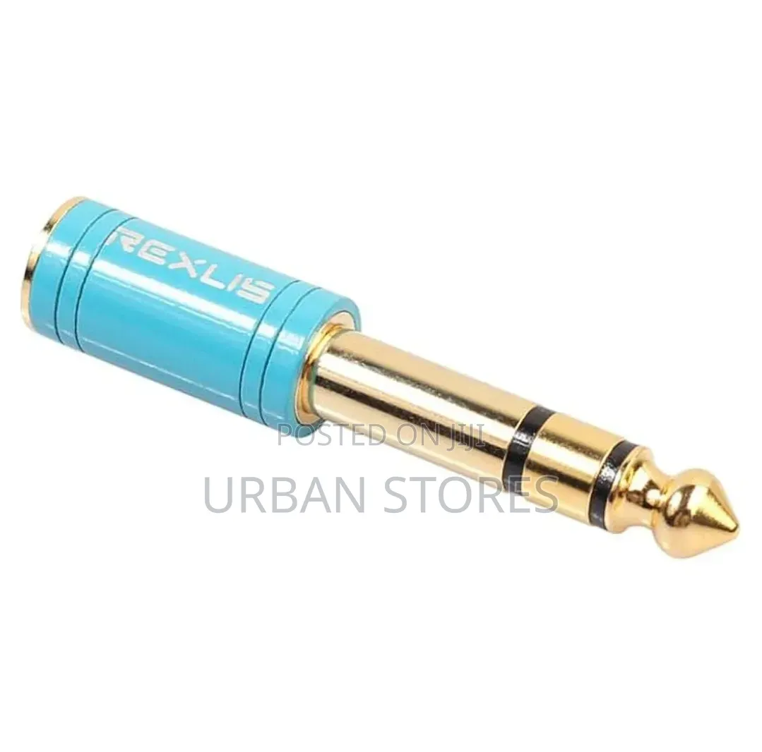 6.35Mm Male to 3.5Mm Female Stereo Headphone Jack Adapter Converter