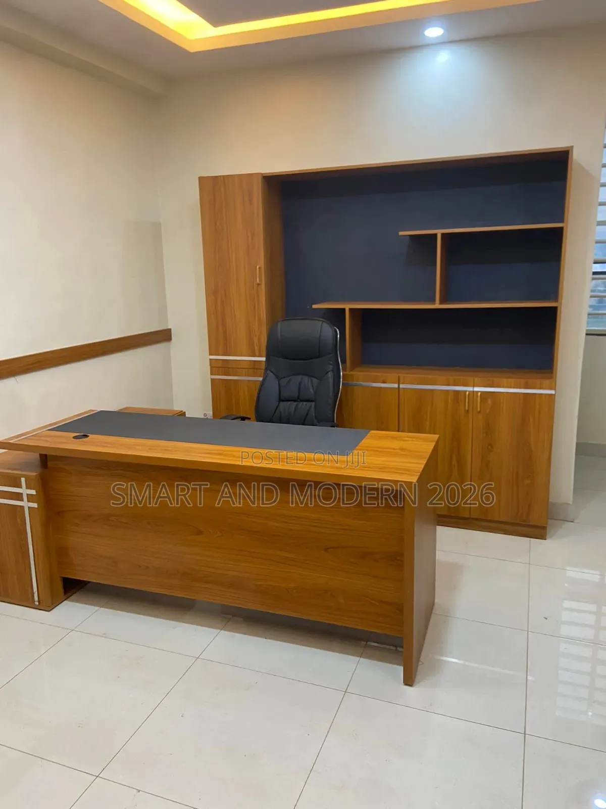 80'' Large L-Shaped/ Desk With /55'' Drawers /CabinetOffice Desk