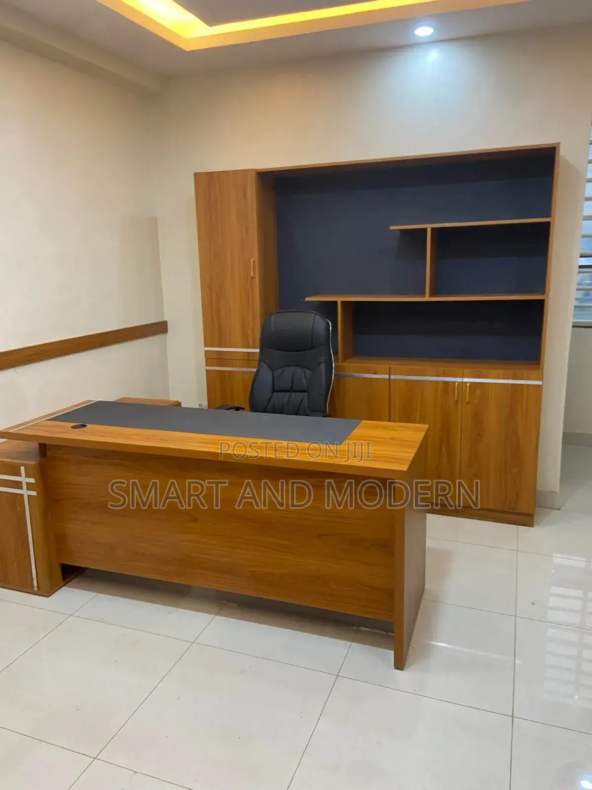 80'' Large L-Shaped/ Desk With /55'' Drawers /CabinetOffice Desk