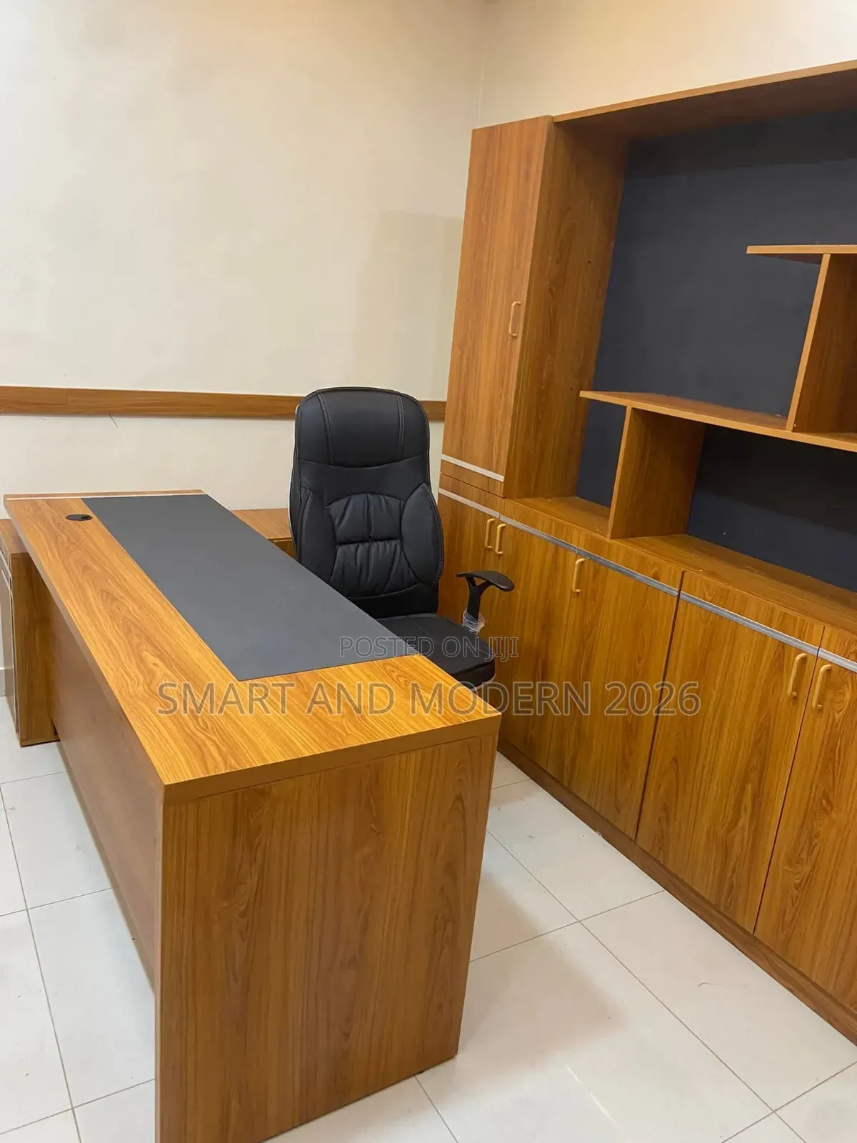80'' Large L-Shaped/ Desk With /55'' Drawers /CabinetOffice Desk