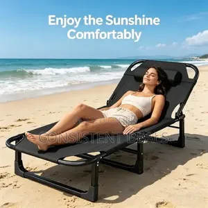 Portable Folding Camp Bed Reclining Chair