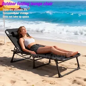 Portable Folding Camp Bed Reclining Chair