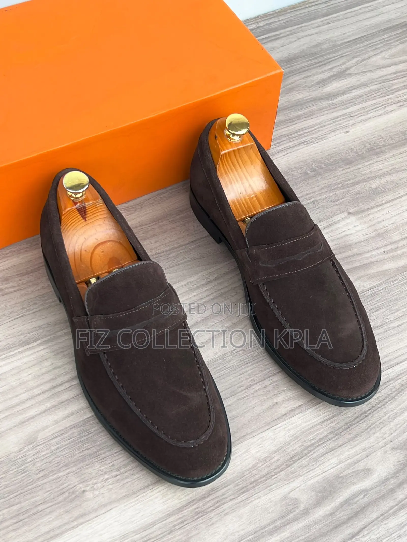 Dark Brown Luxury Suede Penny Loafers