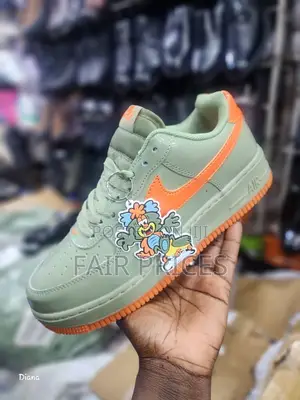 Airforce 1 Nike Sneakers Green Yellow