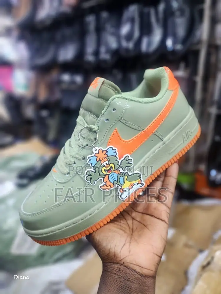 Airforce 1 Nike Sneakers Green Yellow
