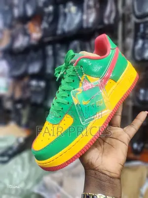 Airforce 1 Nike Sneakers Green Yellow