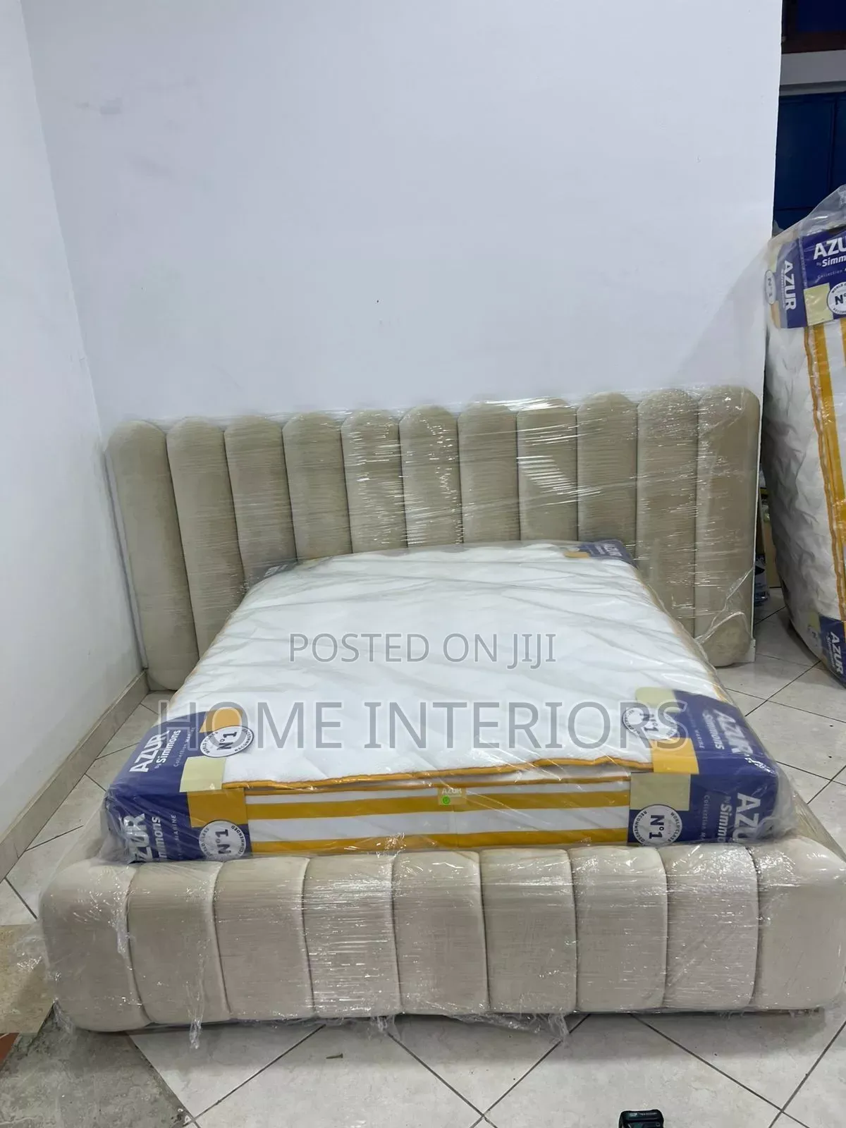 6 by 6 Bed in Gray Color