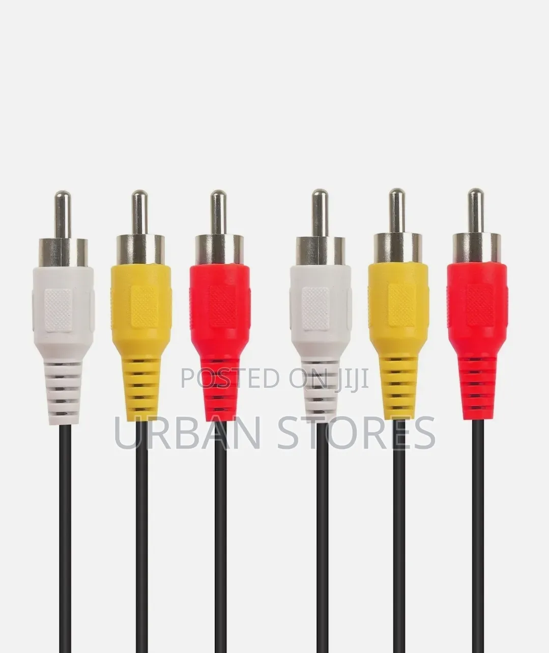 3 RCA CABLE / AV - Audio Video Banana Pins