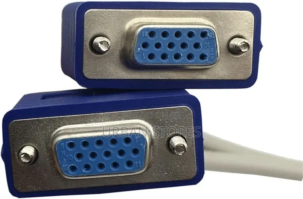 Dual 2 Monitor Vga Splitter Cable Video Y Splitter 15 Pin