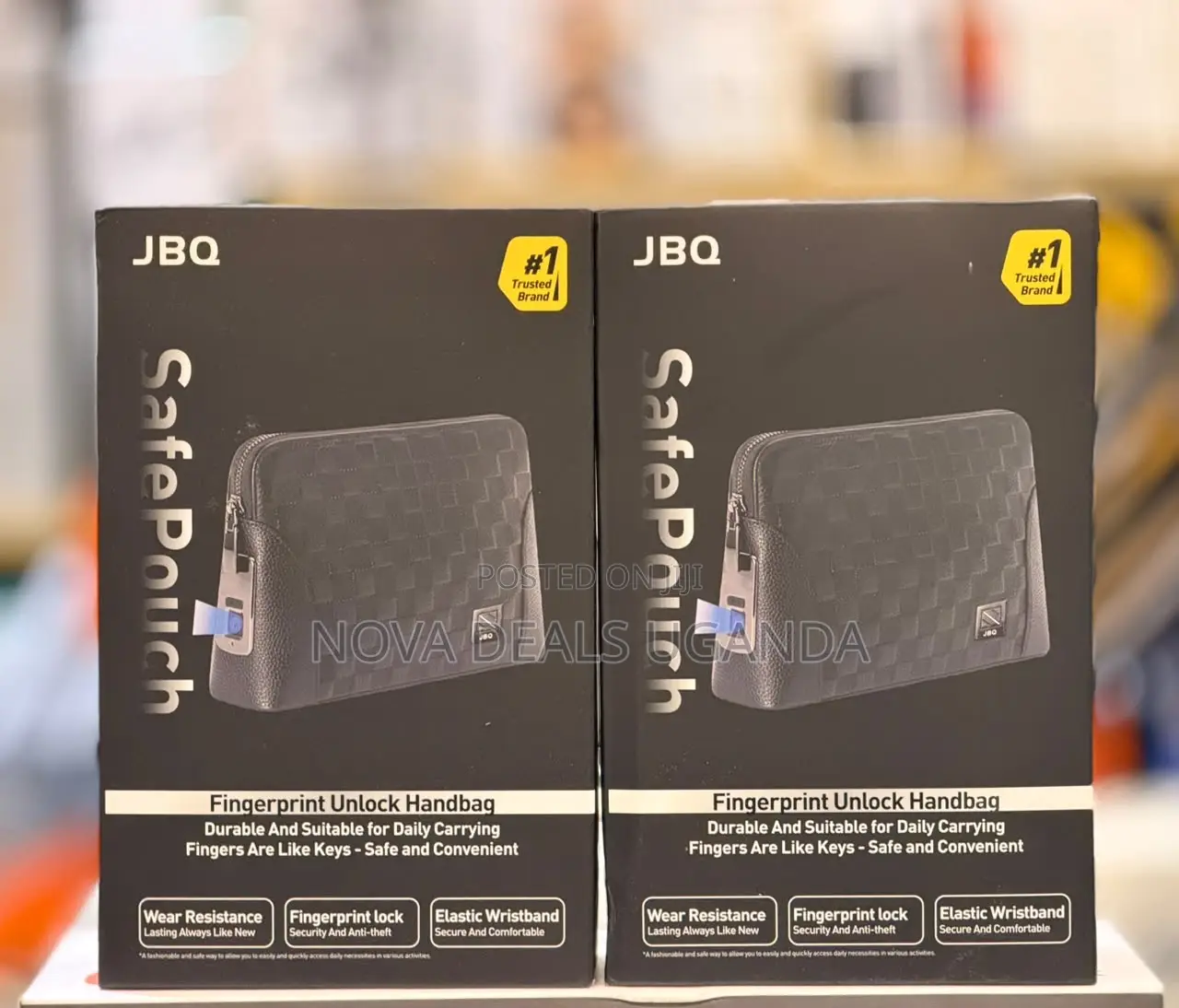 JBQ Finger Print Unlock Wristbag