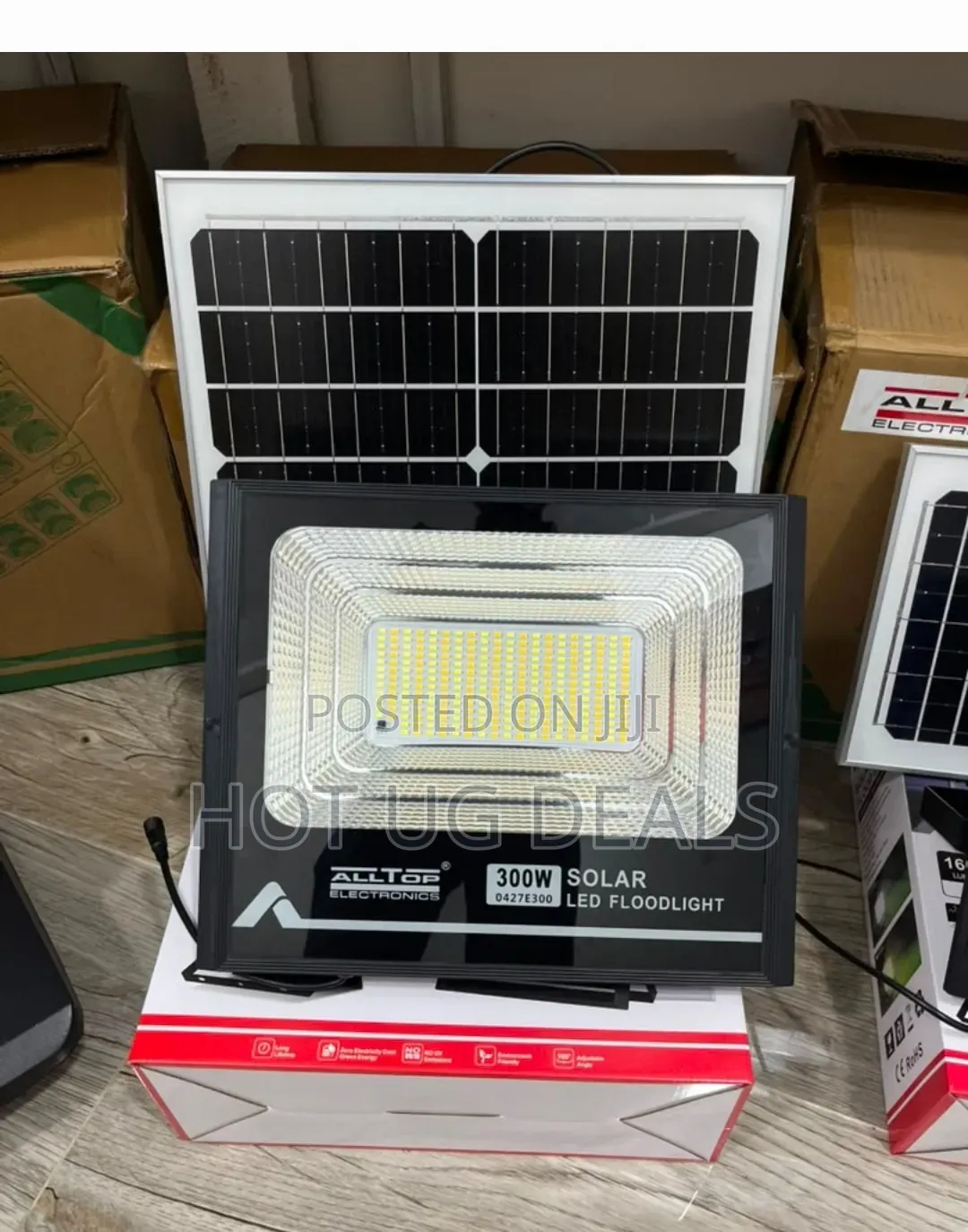 300W Solar LED Floodlight Kit