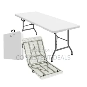 6ft Heavy-Duty Portable Folding Table