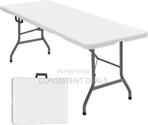 6ft Heavy-Duty Portable Folding Table