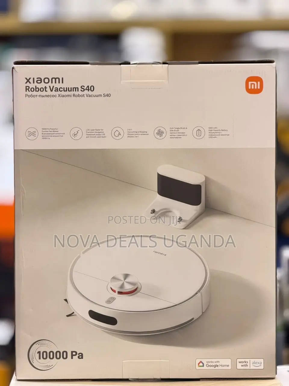 Xiaomi Robot Vacuum S40 – Laser Navigation Robot Mop, 10000 Pa Suction