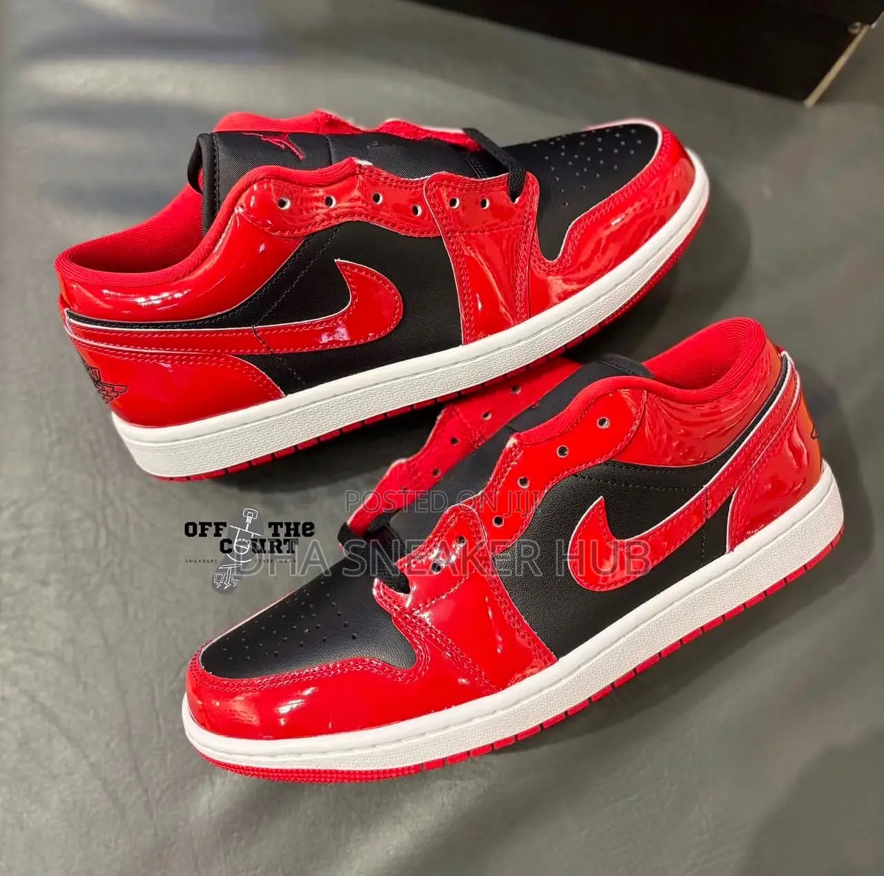 Air Jordan 1 Low Red Fashion Sneakers