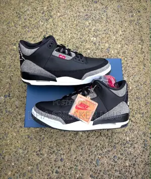 Air Jordan 3 Levis Black Fashion Sneakers