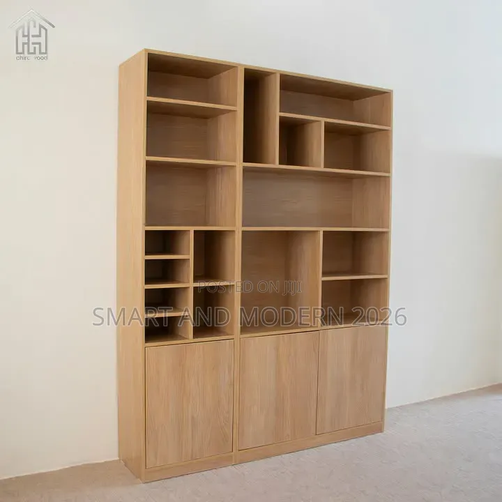 Compact Wooden Closed Back| Bookshelf for |Home and |Office by Miza |