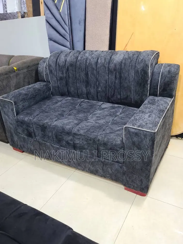 Gray 2 Seater Patched Sofa