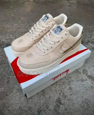 Nike AirForce 1 Cream Classic Sneakers