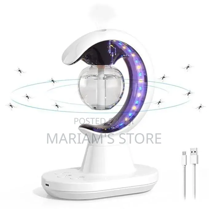 White 3-in-1 Humidifying Light Intelligent Mosquito Repeller.