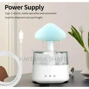 Mushroom Rain Cloud Humidifier Essential Oil Aroma Diffuser